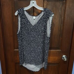 Polka Dot Sleeveless Top